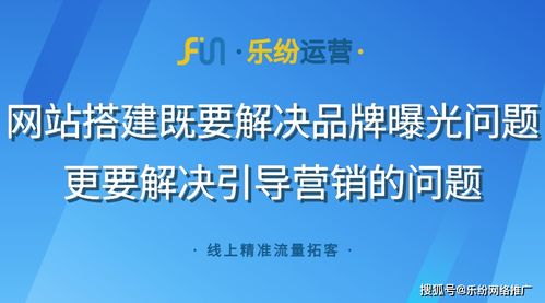 网站搭建别停留在品牌推广层面,乐纷运营 业务营销属性应同步考虑